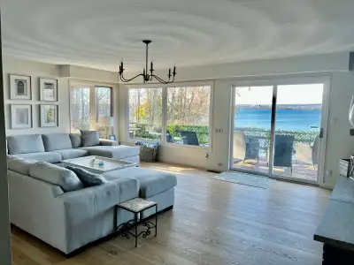 Stunning three bedroom lakefront home available from October - May for monthly rental. Sunsets every...