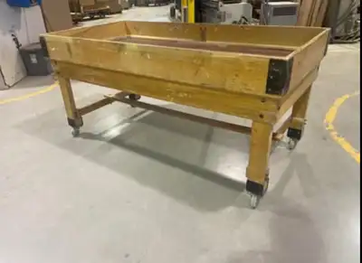 Antique Workbench/Kitchen Island/Garden Market Vendor Table, View more