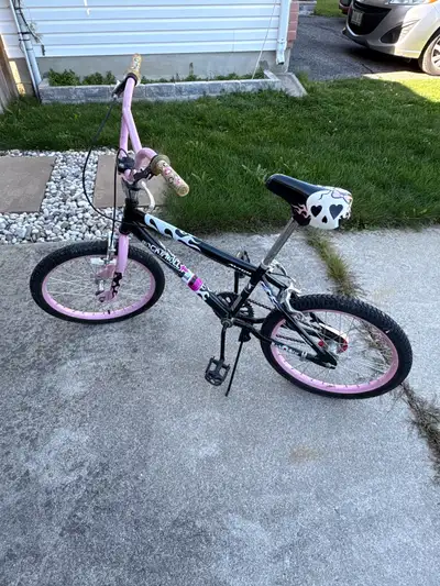 Pink/black kids bike (20”), View more