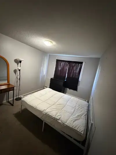 I have a furnished room for rent that has a double bed, a dresser, mirror and a small desk. Room als...