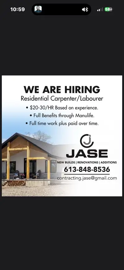 carpenter/labourer, View more