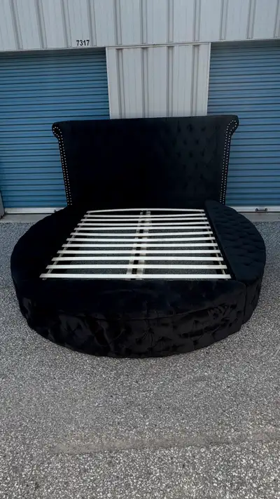 Round Storage Bed Frame QUEEN SIZE, View more