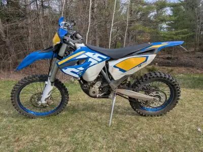 This 2014 Husaberg FE350 is the last of an era—essentially a KTM 350 XC-W/EXC under the iconic blue...