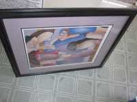 Rajka Kupesic L.E. Framed Numbered Litho Print "After Training"