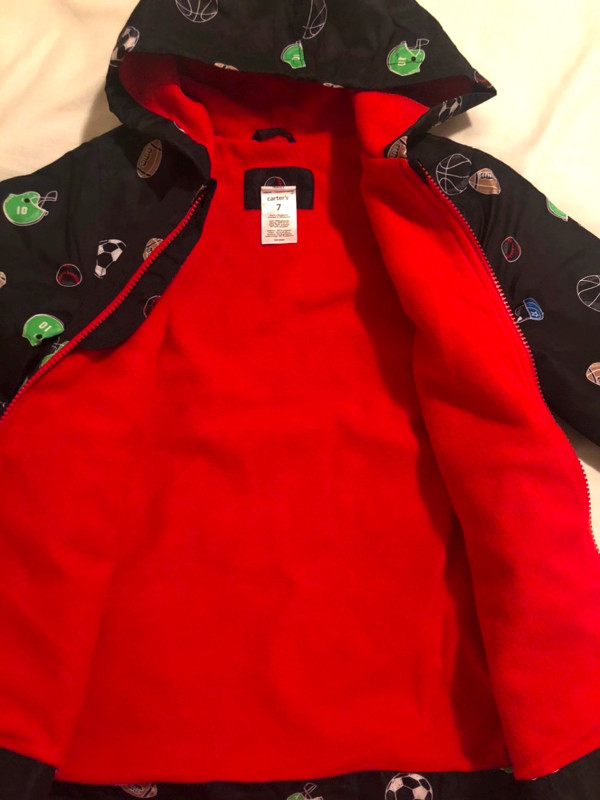 Carters 7 y.o. Boys Jacket with Fleece in Kids & Youth in Fort McMurray - Image 3