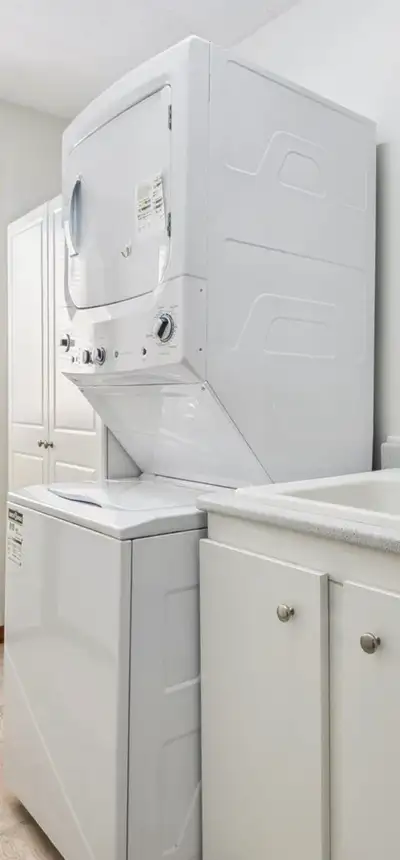 stacked washer and dryer, View more