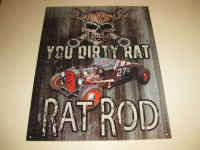 RAT ROD SIGN... 'You Dirty Rat' RAT ROD
