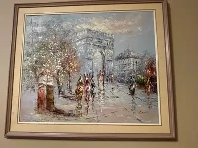 vintage OIL painting, View more