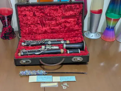 Clarinet Vintage Robert Thibaud Made In Paris Ebony & Silver, View more