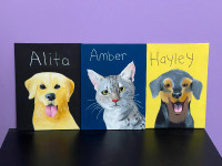 Custom Canvas Painting of your Dog / Cat