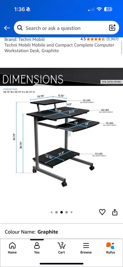 Compact adjustable office desk, View more