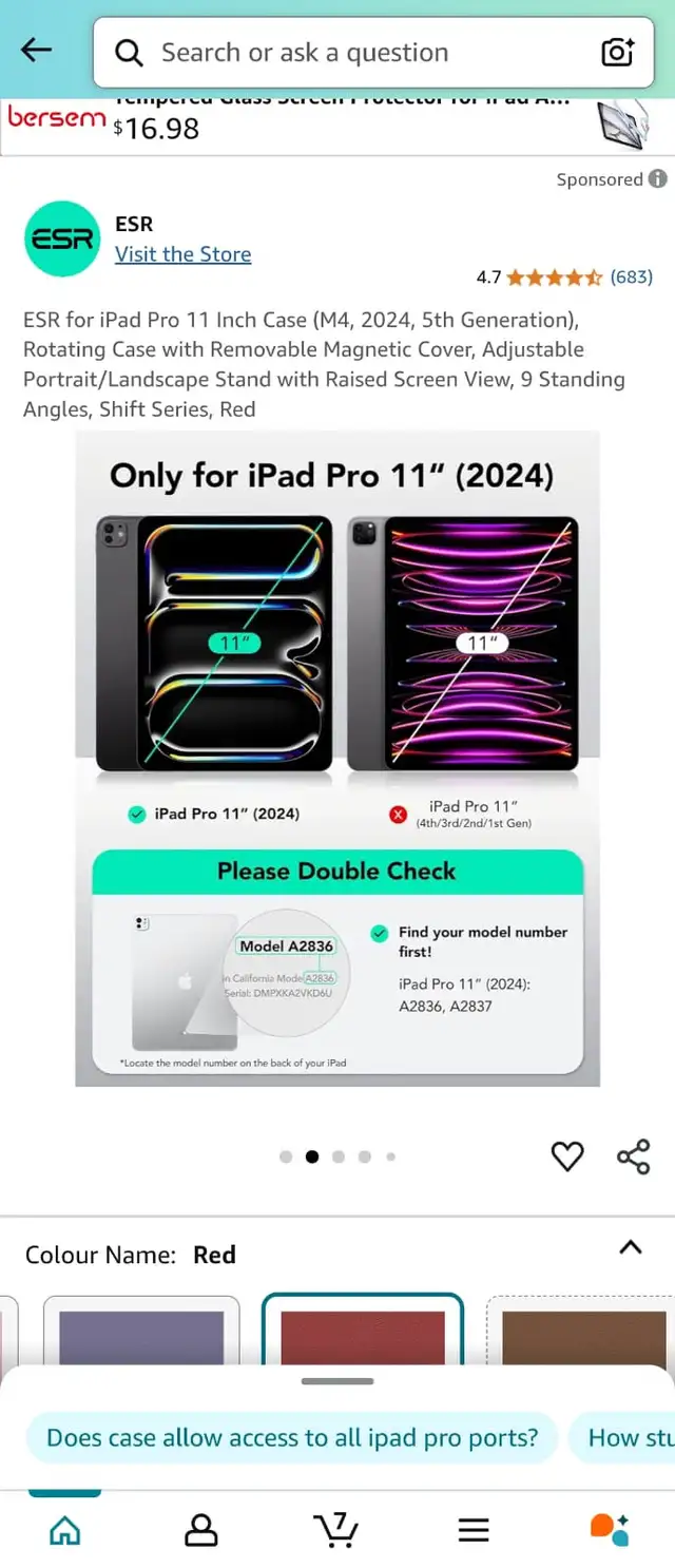 ESR iPad Pro 11 inch Case in iPads & Tablets in Ottawa - Image 3