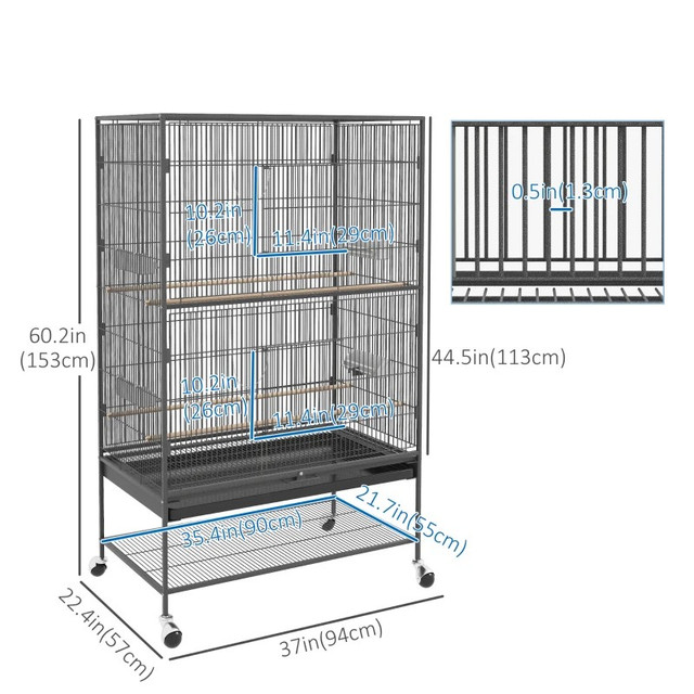 60" Bird Cage with Stand  in Accessories in Markham / York Region - Image 3