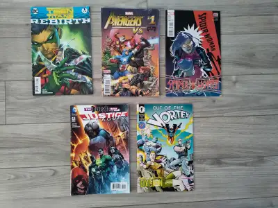 I have 5 super heroes comics for sale. In good condition. Asking 15$ for all.