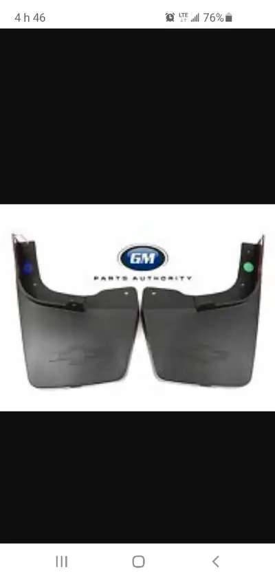 Garde boue Chevrolet colorado 2015-2022 (ensemble pour les 4 roues) originales gm! 3 set complet pou...