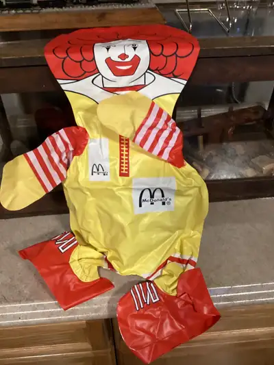 Ronald McDonald blow up, never used,, View more