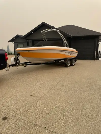 This boat has only 180 hrs with two covers and two props with optional seating