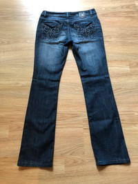 Jeans Karv grandeur 28 taille basse 15.5 pouces avec spandex