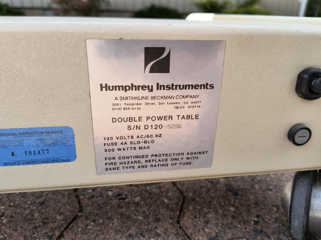Humphrey Instruments Power Lift/Lower | Sit/Stand Table Desk in Desks in Thunder Bay - Image 3