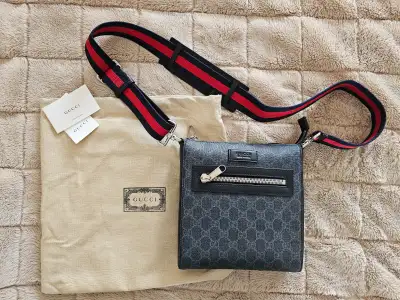 Gucci Black small messenger bag, View more