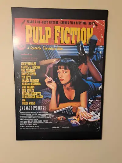 The Best Movie EVER Mounted on a frame permanent Added bonus I might include Tarantino movies and so...