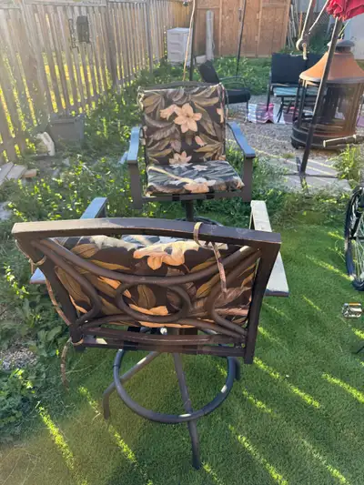 Patio Chairs Swivel Set, View more