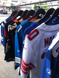 NFL jerseys for sale, various teams and sizes $60 to $100
