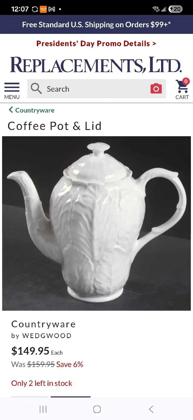 Coalport Countryware Coffee Pot in Kitchen & Dining Wares in Hamilton - Image 7