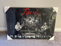 Rush Poster 24” x 36” Plak mounted