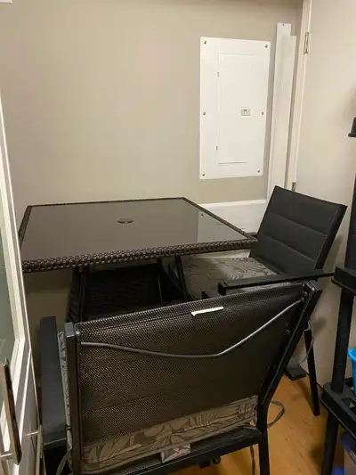 Bistro-type balcony or deck set (see all pictures), View more