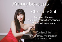 Piano Lessons in SW Calgary