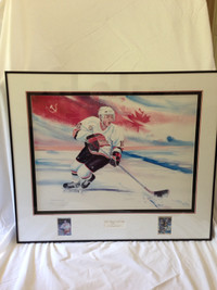 Pavel Bure 1992 NHL Rookie of Year signed Limited Edition print