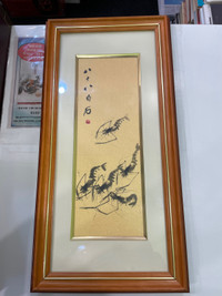 Gold Foil Painting-Qibaishi’s Shrimp