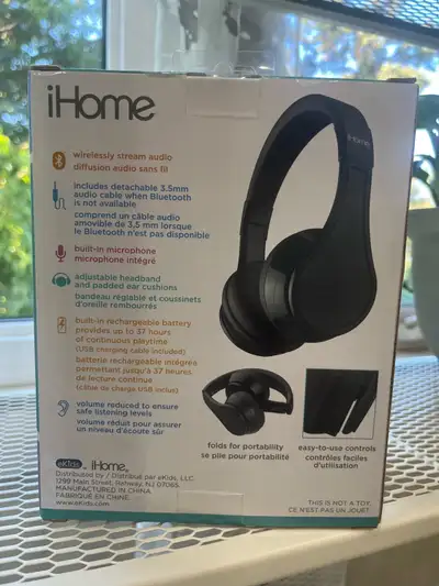 iHOME kid safe Youth Bluetooth headphones, View more