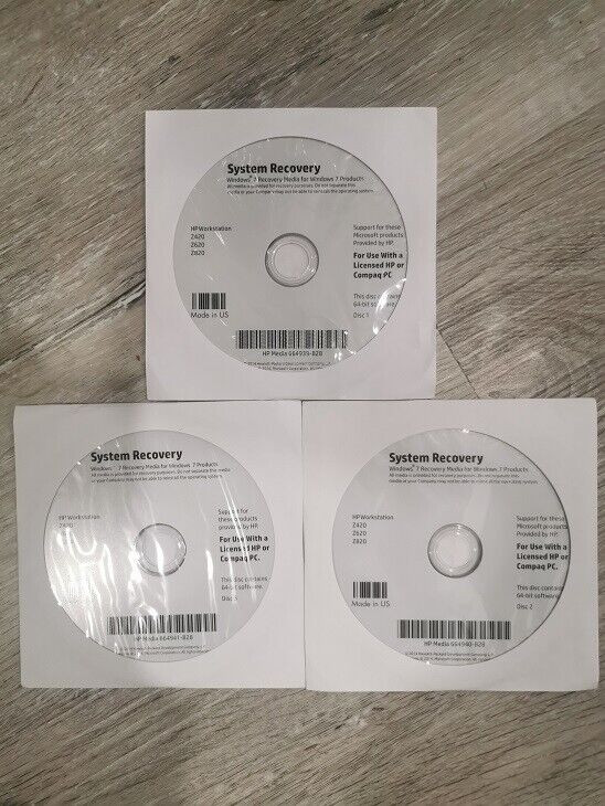 HP Windows 7 Reinstall DVD for Workstaion Z420, Z620, and Z820 for sale  