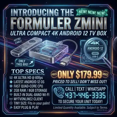 formuler z mini 4k android tv box $179.99, View more