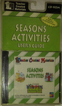 Seasons's Activities Kit & CD ROM Teachers Created Materials NEW