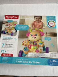 Fisher Price Learn with Sis Walker  New in box 