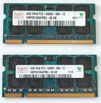 RAM SODIMM READ DESCRIPTION! 1X4Gb DD2; 2x2Gb DDR2, DDR3 20-50