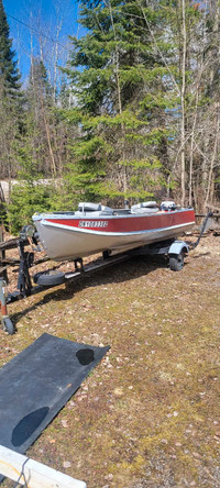 14' boat with trailer