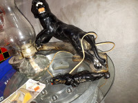 beautiful black panther lamp and ornament