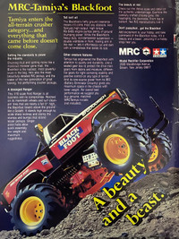 1987 MRC-Tamiya’s R/C Blackfoot Original Ad