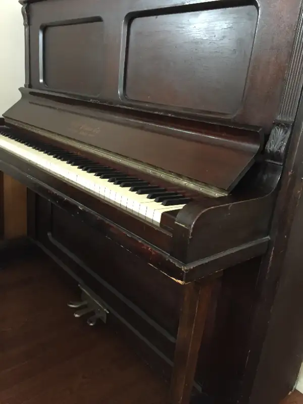Upright Antique Cabinet Grand Piano – Webb (New York) – FREE in Pianos & Keyboards in City of Toronto - Image 2
