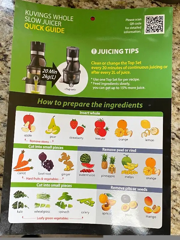 Kuvings CS600 Whole Slow Juicer in Processors, Blenders & Juicers in West Island - Image 6