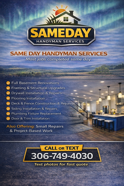 Sameday handyman service, View more