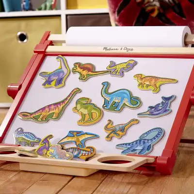 Melissa and Doug Wooden Dinosaur Magnets Toy, View more