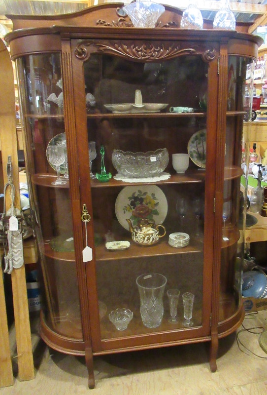 [ Antique ] Curio Display China Hutches & Display