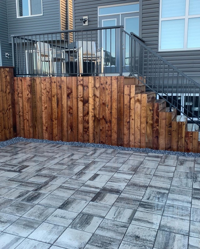 Decks fences sod patio stones Fence, Deck, Railing & Siding Calgary Kijiji