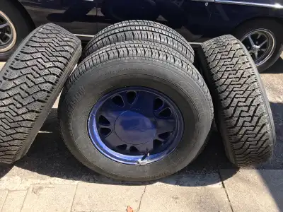 Alloy rims Two winter tires used 2 months 215/75/15 Two all seasons used one season 215/75/15 Extra...