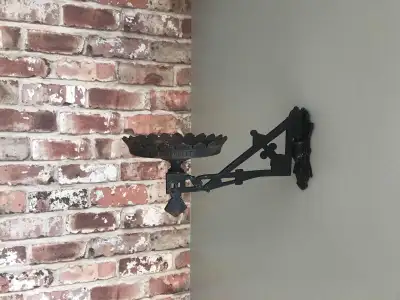 Vintage Pair of Cast Iron Wall Mount Candle Holder, View more